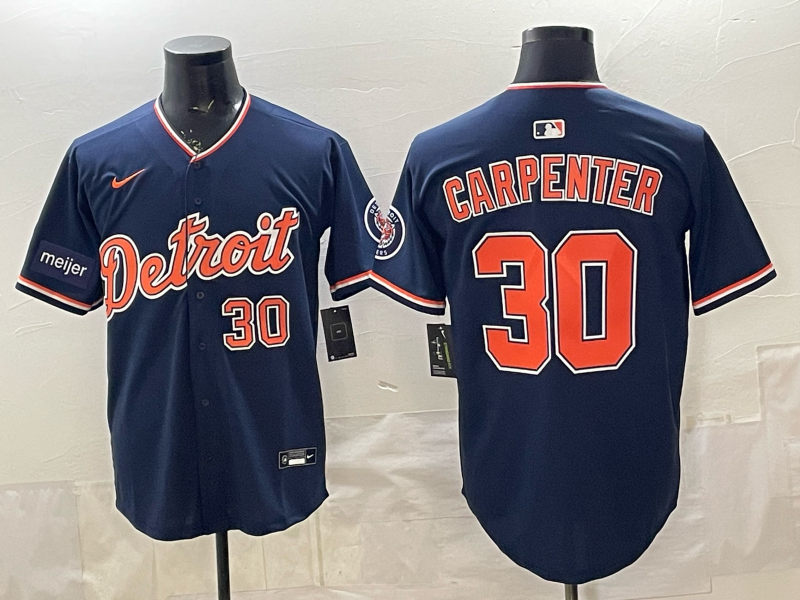 Men Detroit Tigers #30 Carpenter blue Nike 2026 MLB Jersey 0402003->detroit tigers->MLB Jersey